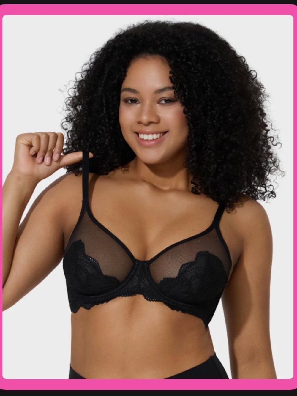 Shecurve Full Coverage Lace Minimizer Bra 38G